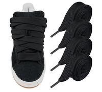 Endoto 2 Paia Lacci per Adidas Campus 00s Scarpe, 20MM Larghi Piatti Spessi Stringhe Laces di Ricambio - Nero,54 Pollici