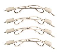 Endoto 2 Paia Lacci per Hey Dude scarpe, laccio stringhe di ricambio elastici No Tie Shoelaces Laces per uomo donna - Beige,16 pollici