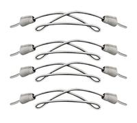 Endoto 2 Paia Lacci per Hey Dude scarpe, laccio stringhe di ricambio elastici No Tie Shoelaces Laces per uomo donna - Grigio,12 pollici