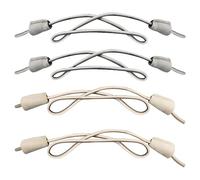 Endoto 2 Paia Lacci per Hey Dude scarpe, laccio stringhe di ricambio elastici No Tie Shoelaces Laces per uomo donna - Grigio e Beige,18 pollici