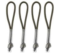 Endoto 4PCS Cordini per Tiretto Cerniera di Ricambio per Nike Elite Zaino, Estensori Zipper Puller Cord Prolunga per Tiralampo Chiusure lampo per Valigie, Giacche, Pantaloni, Cappotti (Nero&Giallo)