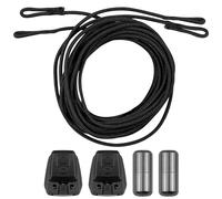 Endoto Kit di Lacci per Salomon Scarpe da Trekking, Senza Nodo Rotondi Stringhe Laces di Ricambio per Speedcross Shoes(Nero, 56 pollici)