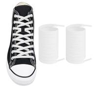 Endoto Lacci Elastici per Converse High Low Top Scarpe, Senza Nodo Stringhe Laces di Ricambio - Bianco, 54 pollici