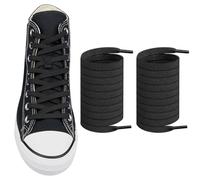 Endoto Lacci Elastici per Converse High Low Top Scarpe, Senza Nodo Stringhe Laces di Ricambio - Nero, 54 pollici