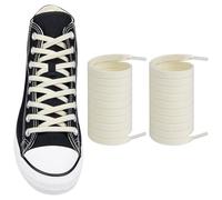 Endoto Lacci Elastici per Converse High Low Top Scarpe, Senza Nodo Stringhe Laces di Ricambio - Panna, 50 pollici