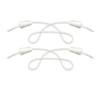 Endoto Lacci Elastici per Hey Dude Scarpe, Senza Nodo Stringhe Laces di Ricambio - Crema,12 pollici