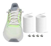 Endoto Lacci Elastici per ON Cloudtilt Scarpe, 6MM Piatti Senza Nodo Stringhe Laces di Ricambio per Running Sneaker - Bianco, 36 pollici
