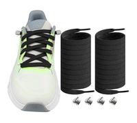 Endoto Lacci Elastici per ON Cloudtilt Scarpe, 8MM Piatti Senza Nodo Stringhe Laces di Ricambio per Running Sneaker - Nero, 36 pollici