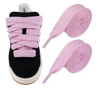 Endoto Lacci per Adidas Campus 00s Scarpe, 20MM Larghi Piatti Spessi Stringhe Laces di Ricambio - Rosa,36 Pollici