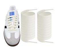 Endoto Lacci per Adidas Samba OG/ADV/LT Scarpe, Larghi Piatti Stringhe Laces di Ricambio - Crema,55 Pollici