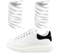 Endoto Lacci per Alexander McQueen sneaker, Stringhe Laccio di ricambio piatti Largo Fat Shoelaces Laces - N&G&B,55 Pollici
