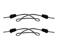 Endoto Lacci per Hey Dude scarpe, laccio stringhe di ricambio elastici No Tie Shoelaces Laces per uomo donna - Bianco e Nero,12 pollici