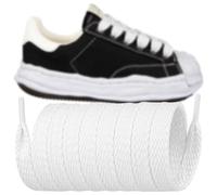 Endoto Lacci per Maison Mihara Yasuhiro Scarpe, Larghi Piatti Spessi Stringhe Laces di Ricambio - Bianco,50 Pollici