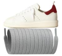 Endoto Lacci Piatti per Goose Scarpe, 8MM Stringhe Laces di Ricambio - Grigio, 44 pollici