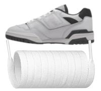 Endoto Lacci Piatti per New Balance Scarpe Sportive da Running, Stringhe Laces di Ricambio - Bianco, 35 pollici