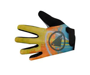 ENDURA Adult Unisex Kids Hummvee Gloves, Mustard Yellow, 13-14 Years