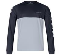 Endura - Core Printed L/S Tee - Maglietta da ciclismo 3XL blu/grigio