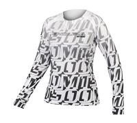 ENDURA Damen Langarm- MT500 Print LTD Bikeshirt, Größe XL, Rennradtrikot, bianco