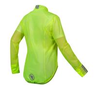 Giacca sottile impermeabile Endura FS260 Pro Adrenaline Race Cape II verde giallo donna - M