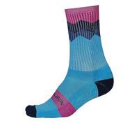Endura Jagged Ciclismo Calzini per Uomo, Electric Blue, S