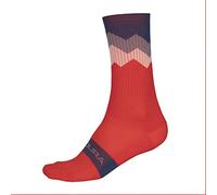 Endura Jagged Ciclismo Calzini per Uomo, Grenade, S