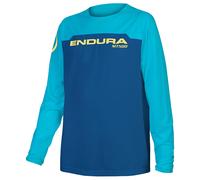 ENDURA Kinder MT500 Burner Langarmtrikot, Größe M, Radtrikot Kinder, blu