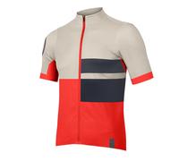 Endura Maglia a Maniche Corte FS260 Print Rosso/Grigio chiaro L Uomo