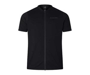 ENDURA Men's Loop Zipped Short Sleeve Jersey, Black, XS