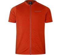 ENDURA Men's Loop Zipped Short Sleeve Jersey, Flame Red, M