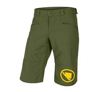 Endura SingleTrack - Pantaloncini da ciclismo da uomo, compatibili con fodera ClickFast, verde oliva, XXL