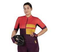 Endura Fs260 Print Short Sleeve Jersey Rosso,Viola L Donna