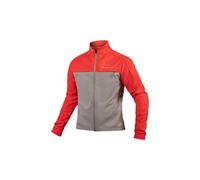 Endura windchill ii long sleeve jacket red grey