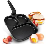 endusor Padella pancake uova bacon e verdure - 21cm padella per pancake antiaderente | Per Fornelli a Induzione Gas Ceramica Elettrici | Piastra Pancakes Uova Frittata Tigelli Muffin Bacon Burger