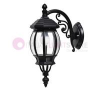 ENEA Applique Lanterna Parete Alluminio Esterno Classica NERO GARDENLIGHT