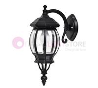 ENEA Applique Lanterna Parete Alluminio Esterno Classica NERO GARDENLIGHT