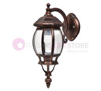 ENEA Applique Lanterna Parete Alluminio Esterno Classica NERO-RAME GARDENLIGHT