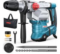 ENEACRO SDS-MAX Martello perforatore, 1500 W 12 Joule Martello demolitore con 3 funzioni, impugnatura antivibrante e frizione di sicurezza, capacità di perforazione 40 mm nel calcestruzzo
