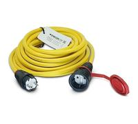 ENECEN 1001202 - Prolunga 230V/16A IP44 PVC K35 AT-N07V3V3-F 3x2,5 mm² giallo con gomma ST/KU BD 2 m