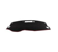 ENEFCKCHRL Copri Cruscotto Tappetino Cruscotto per per X-Trail T33 2021-2024 LHD RHD Auto Cruscotto Copertura Evitare Pad Luce Tenda da Sole Zerbino Tappeto Antiscivolo Zerbino(Red Side LHD)