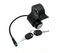 Enefla Interruttore di blocco elettrico a 5 pin compatibile con Kukirin G2 Max / G2 Pro Kickscooter, interruttore acceleratore integrato con chiavi originali, accessori originali
