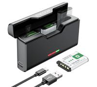 ENEGON 1380mAh 3-Pack di Batterie NP-BX1 e Caricabatterie a 3 Canali Compatibile con Sony NP-BX1 e Sony ZV-1, Cyber-Shot DSC-RX100, DSC-RX100 II/III/M4/M5/M6/M7/Ⅳ/Ⅴ/Ⅵ/Ⅵ/Ⅶ/VA, DSC-RX100M II, HDR-CX405