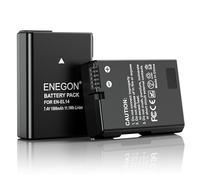 ENEGON 2X EN-EL14 Rechargeable Li-Ion Batteria per Nikon en-el14/el14a D5600 D5100 D5200 D5300 D5500 D3100 D3200 D3300 D3400 D3500 Coolpix P7000 P7100 P7800 Digital Camera