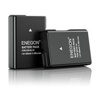 ENEGON 2X EN-EL14 Rechargeable Li-Ion Batteria per Nikon en-el14/el14a D5600 D5100 D5200 D5300 D5500 D3100 D3200 D3300 D3400 D3500 Coolpix P7000 P7100 P7800 Digital Camera