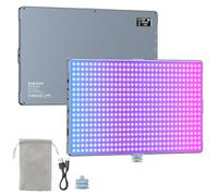 ENEGON Aplicación LED RGB 23000 mAh con Pantalla OLED - 396 Chips LED, 24 W, Temperatura de Color 2500-9900 K, Indice CRI 96+, 21 Modos de Escena para Fotografía de Productos/Retratos y YouTube