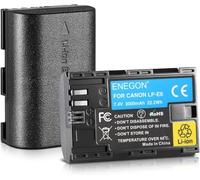 ENEGON Batteria LP-E6 LP-E6N 3000mAh Li-ION compatibile con fotocamere digitali EOS 5D Mark II, DS Mark III, 5D Mark IV, 5DS, 5DS R, 6D, 7D, 7D Mark II, 7D Mark III, 80D, 70D, 60D