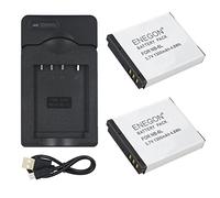 ENEGON Batteria sostitutiva (2 pacchi) e kit caricabatterie per Canon NB-6L, NB-6LH, CB-2LY e Canon PowerShot SX510 HS, SX500 IS, SX700 HS, SX280 HS, SX260 HS, SX170 IS e altre fotocamere
