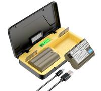 ENEGON EN-EL15/EL15C Set(3000mAh) Caricabatterie Rapido 20W con Archiviazione, schermo LCD,Compatibile con Nikon ZF Z5 Z6 iii,Z250 ii,Z7 Z8 D7500, D7100,D500, D750,D780 D800, D810, D800E, D810A,D850