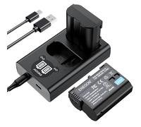 ENEGON EN-EL15/EL15C sostitutiva (2 pezzi) e caricabatterie Dual USB intelligente per Nikon ZF Z5 Z6 iii,Z250 ii,Z7 Z8 D7500, D7100,D500, D750,D780 D800, D810, D800E, D810A,D850