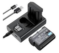 ENEGON EN-EL15/EL15C sostitutiva (2 pezzi) e caricabatterie Dual USB intelligente per Nikon ZF Z5 Z6 iii,Z250 ii,Z7 Z8 D7500, D7100,D500, D750,D780 D800, D810, D800E, D810A,D850