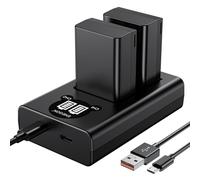 ENEGON EN-EL25 EN-EL25A Batteria Ricaricabile 1600mAh(2-Pack),Kit Caricabatterie Doppio Smart LED per Nikon Z Series,Z50, Z30, Z 50, Z FC, Nikon EN-EL25,EN-EL25A,4241 e Nikon MH-32 Fotocamera Digitale
